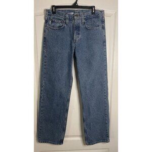 Carhartt Jeans Mens 32x32 Blue Traditional Fit Straight Leg Denim Pants Workwear